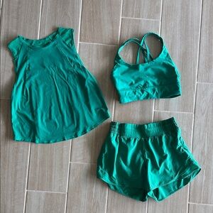 Lululemon Athletica Green Activewear Set